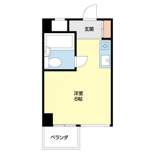 クレール大門川【4階】の間取り