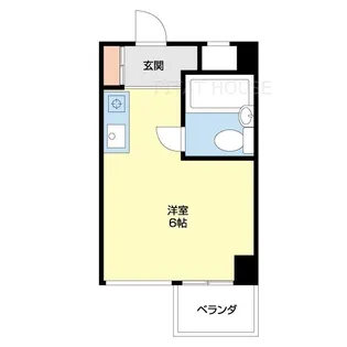クレール大門川【403号室】の間取り