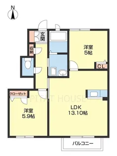 フローラル・アイⅡ【105号室】の間取り