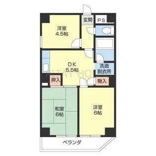 レジデンス黒田【402号室】の間取り