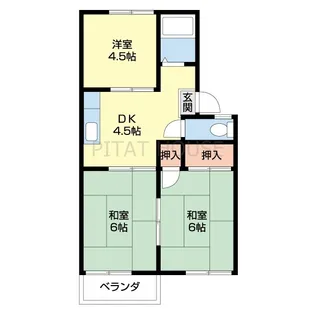 プレジール浜の宮【2階】の間取り
