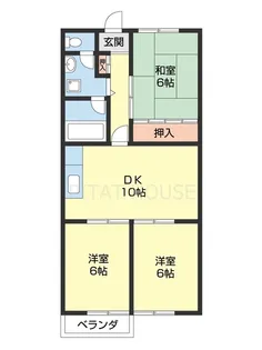 ヤマイチPLAZAシカゴ【2階】の間取り