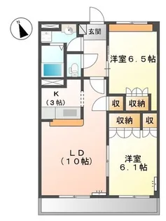 グランヴィア松江【403号室】の間取り
