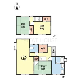 和歌山県和歌山市直川【一戸建】の間取り