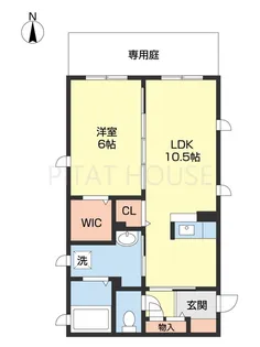 シャーメゾン田中口【103号室】の間取り