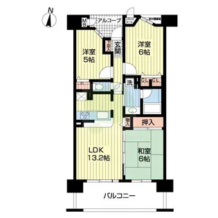 3LDKの間取り画像