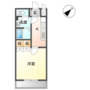 グランクール【107号室】の間取り