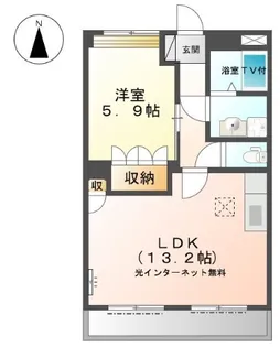 リュミエール【102号室】の間取り