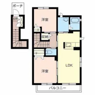 シャーメゾン和歌川【201号室】の間取り