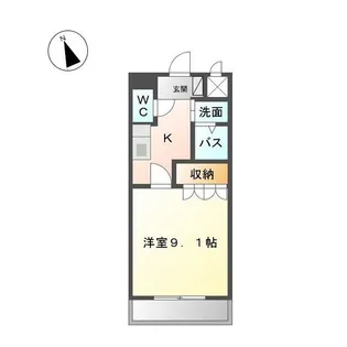 彩城A【105号室】の間取り