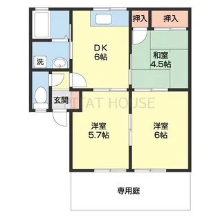 グリーンフルフェニックス【102号室】の間取り