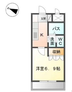 ポートM【202号室】の間取り