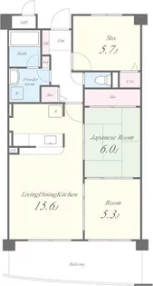 ノイフロイデ【3階】の間取り