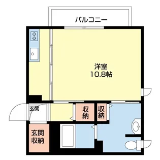 リヴェール紀三井寺【101号室】の間取り