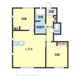 フローラル・アイⅡ【102号室】の間取り