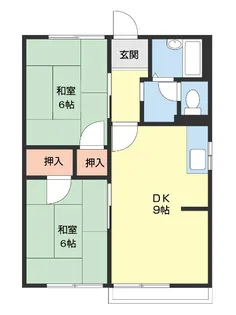 タウニィ紀ノ川【1階】の間取り