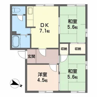 フレグランス堀止【102号室】の間取り