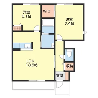 MAST COURT秋葉【110号室】の間取り