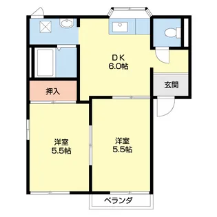 フォーブル石野【2階】の間取り