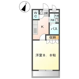 アンジェラ【203号室】の間取り