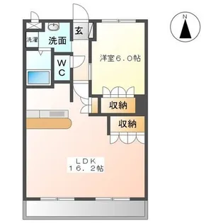 グレイスコートN‘s【106号室】の間取り