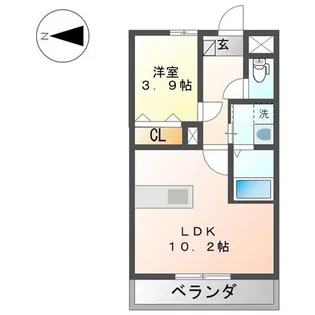 グラン フェリシア【207号室】の間取り