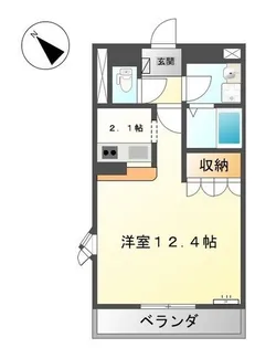 ハイム・サザンクロス【203号室】の間取り