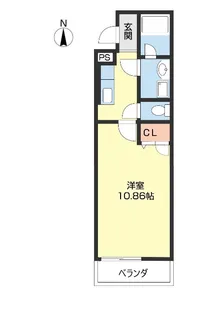 アビテ秋月南【201号室】の間取り