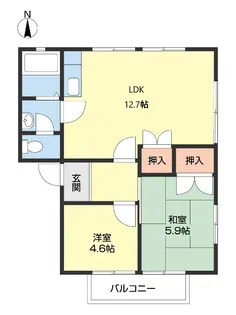 フレグランス加納【2階】の間取り