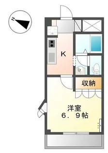 ポートM【210号室】の間取り
