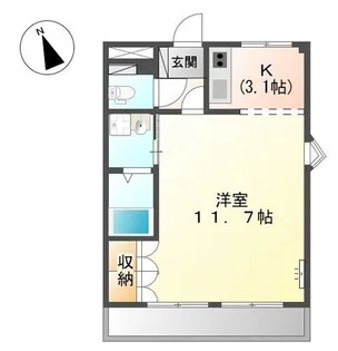 ヴィレッジ名草PARTⅢ【201号室】の間取り