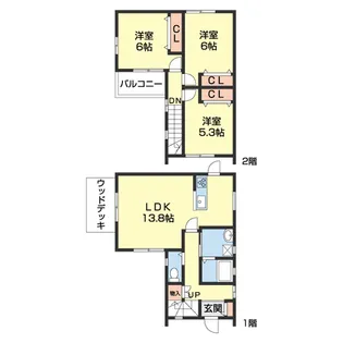 和歌山県和歌山市延時【一戸建】の間取り