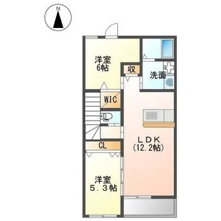 プランドールM&NⅡ【203号室】の間取り