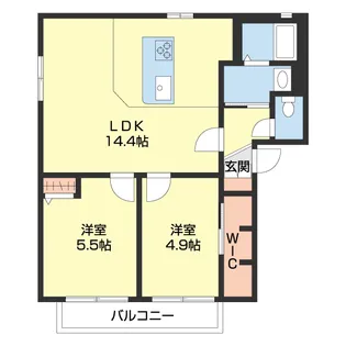 シャーメゾン笠松【201号室】の間取り