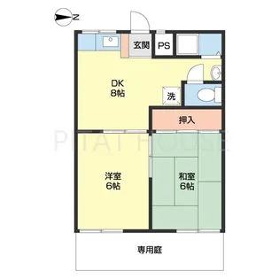 ベリーメゾン今福【1階】の間取り