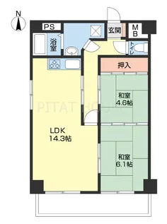 エレナ和歌浦【205号室】の間取り