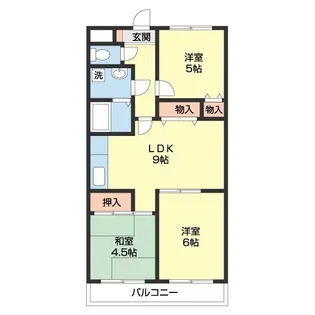 メゾンかんのんじ【3C号室】の間取り