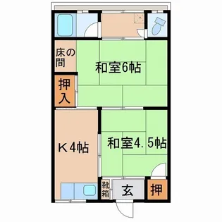 コーポ湊Ⅱ【301号室】の間取り