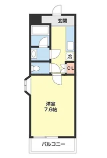 エタニティコートⅠ番館【101号室】の間取り