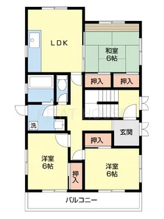 3LDKの間取り画像