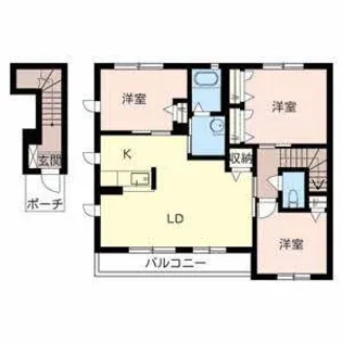 シャーメゾン陽Ⅱ【207号室】の間取り