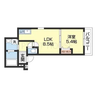 フジパレス吹屋町EAST【103号室】の間取り