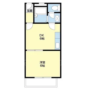 シャンティイ中ノ島【103号室】の間取り