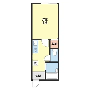 TJ御坊【110号室】の間取り