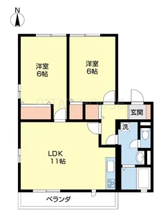 コーラル・ヒル【101号室】の間取り