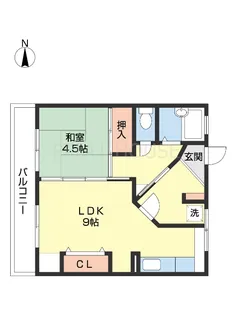 1LDKの間取り画像