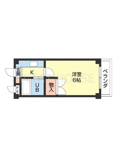 コスモハイツ【2階】の間取り