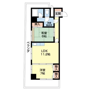 ザ・キャナル【0304号室】の間取り