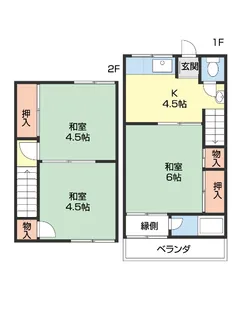 コーポ西浜【7号室】の間取り