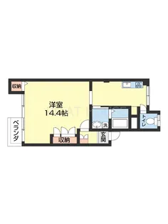 カサ・デかのだ【403号室】の間取り